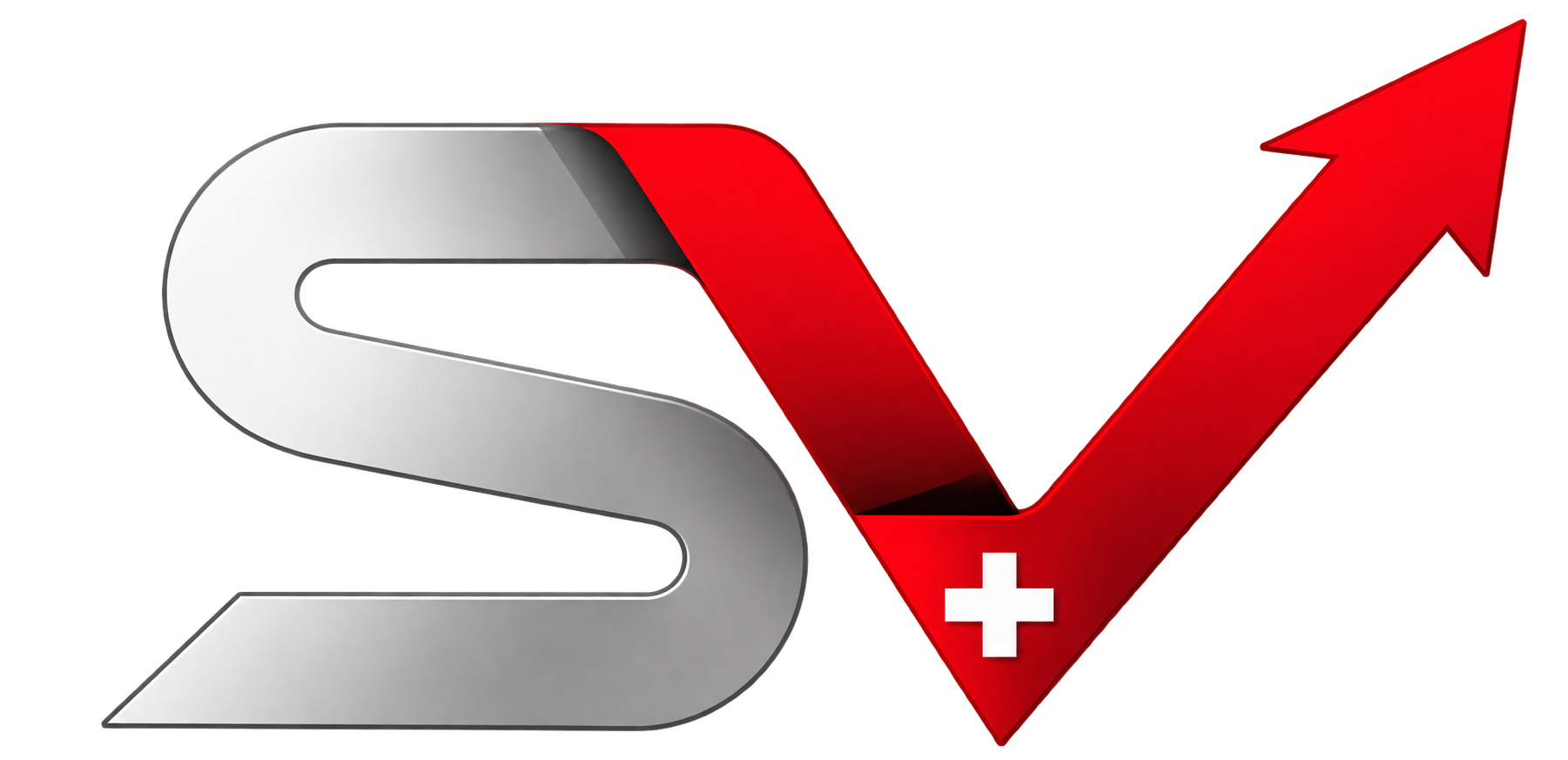 SwissVergleich – Logo mit SV-Zeichen und Schweizer Kreuz